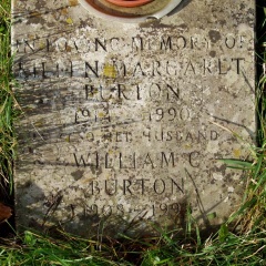 BURTON [Lilian] Margaret 1914-1990 and her husband William C BURTON 1908-199[5]